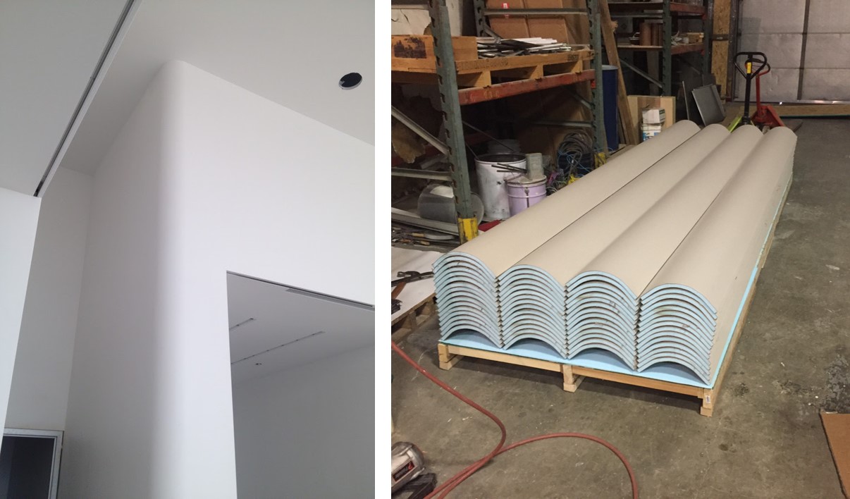 Preformed Curved Drywall Panels
